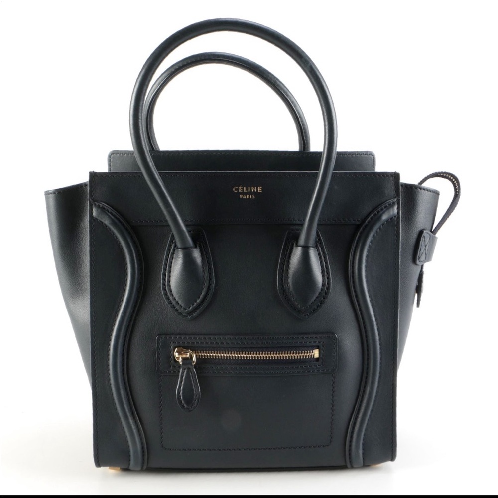 Celine Micro Luggage (dark navy)